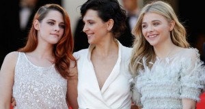 Participação no Festival de Cannes com Kristen Stewart e Juliette binoche (ao lado)
