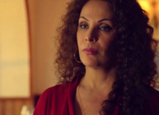 Carolina Ferraz vive uma travesti no trailer do filme “A Glória e a Graça”