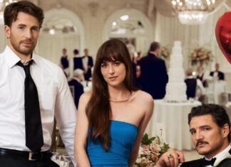 Confira trailer do filme “Materialits” com Dakota Johnson, Chris Evans e Pedro Pascal